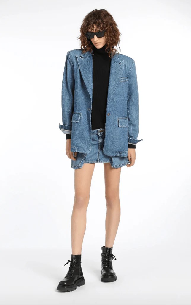 3MB01 3x1 Denim Blazer