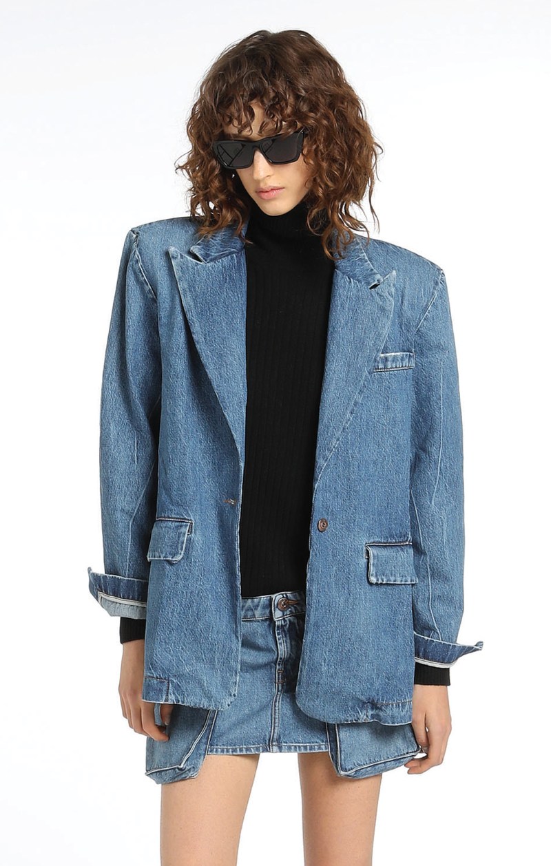 3MB01 3x1 Denim Blazer