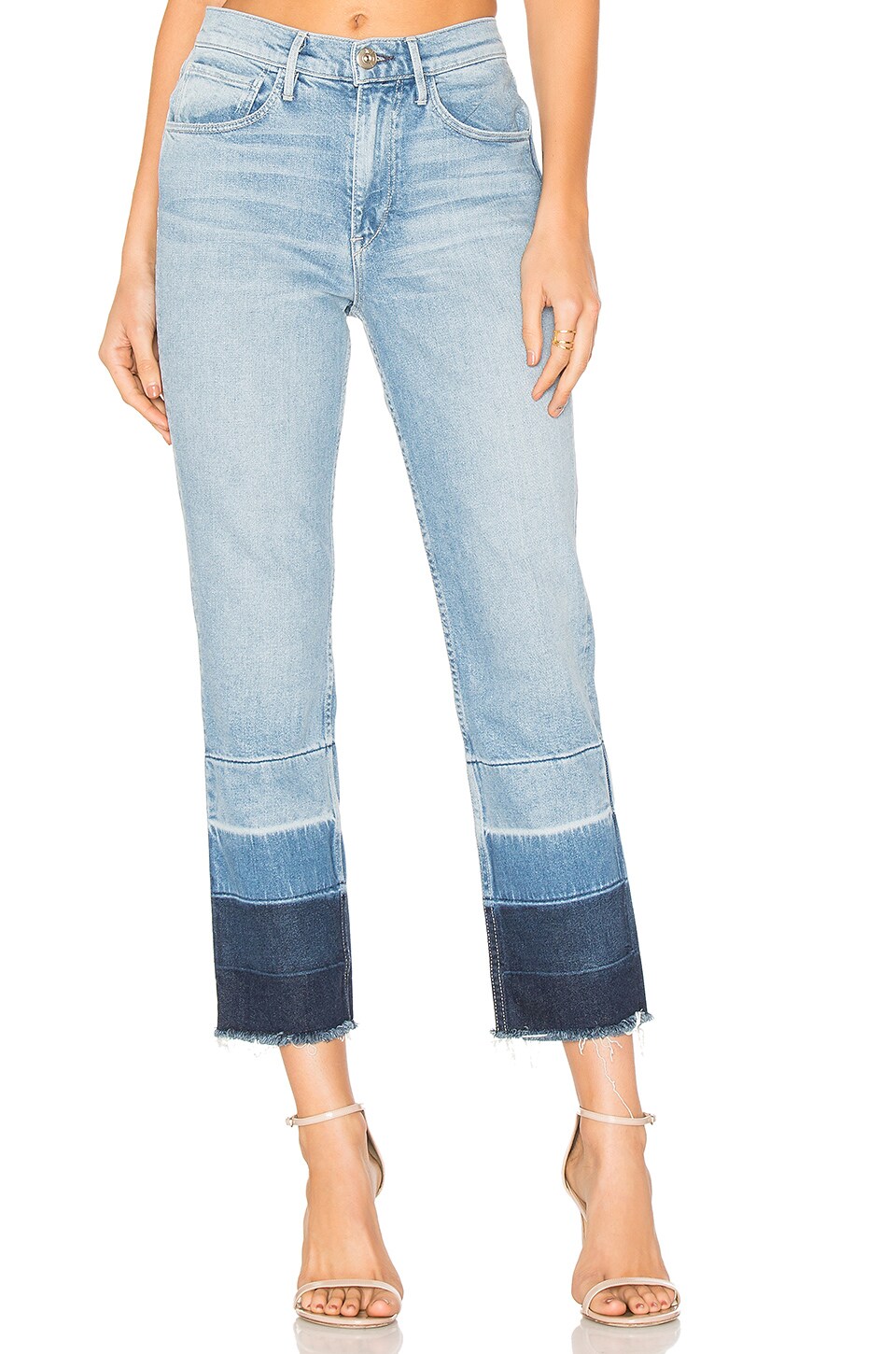 3SSLCD01 3x1 Straight Leg Crop Denim
