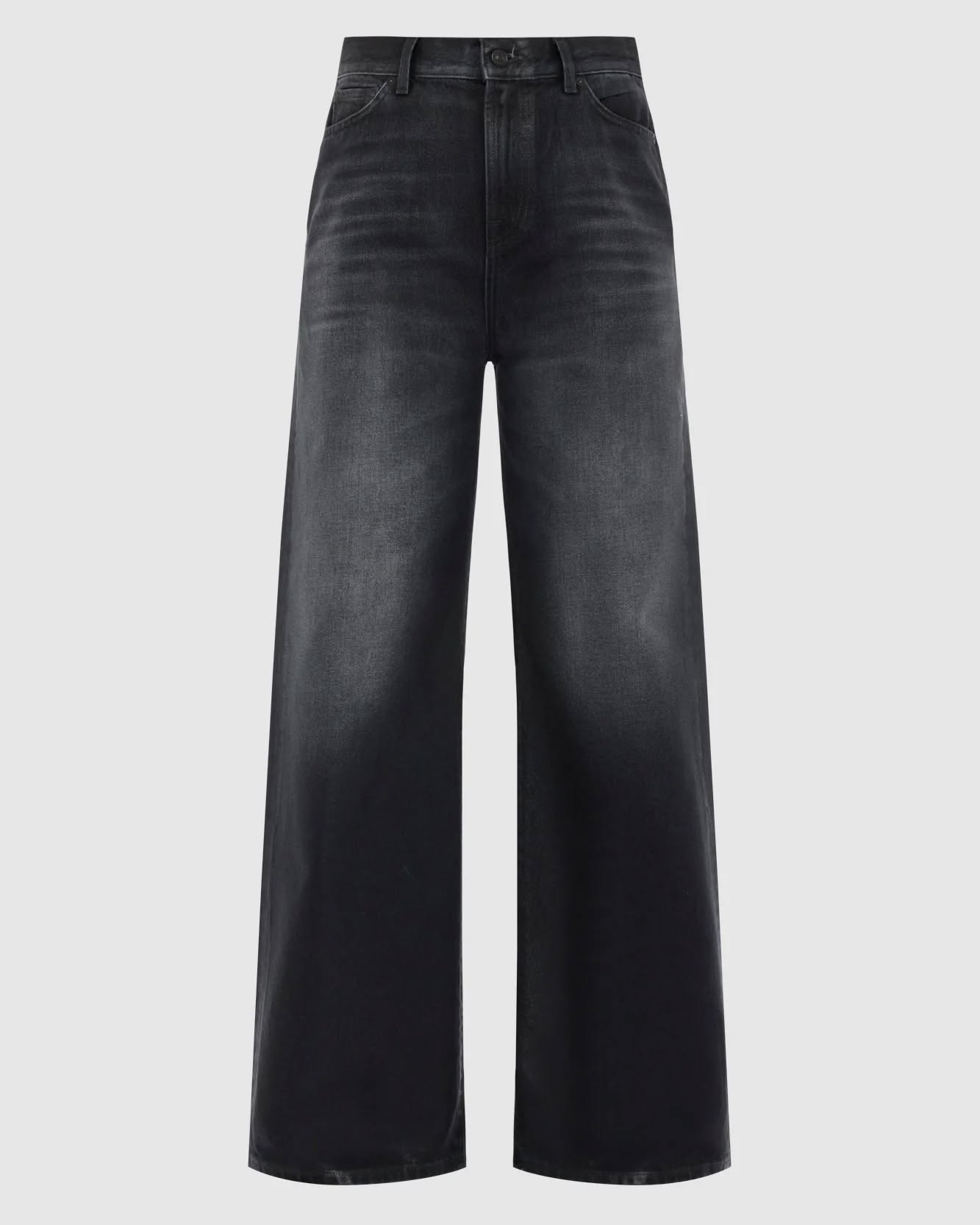 7FAMSOS01 7 For All Mankind Coated Wide Leg Jeans