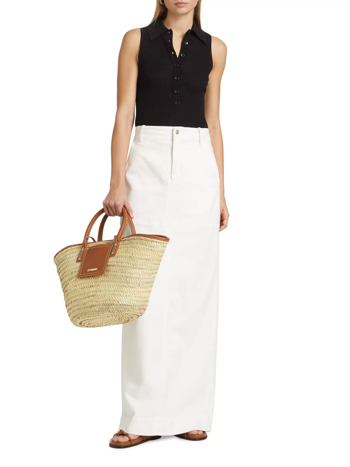 AHDMS01 A.L.C. Denim Maxi Skirt