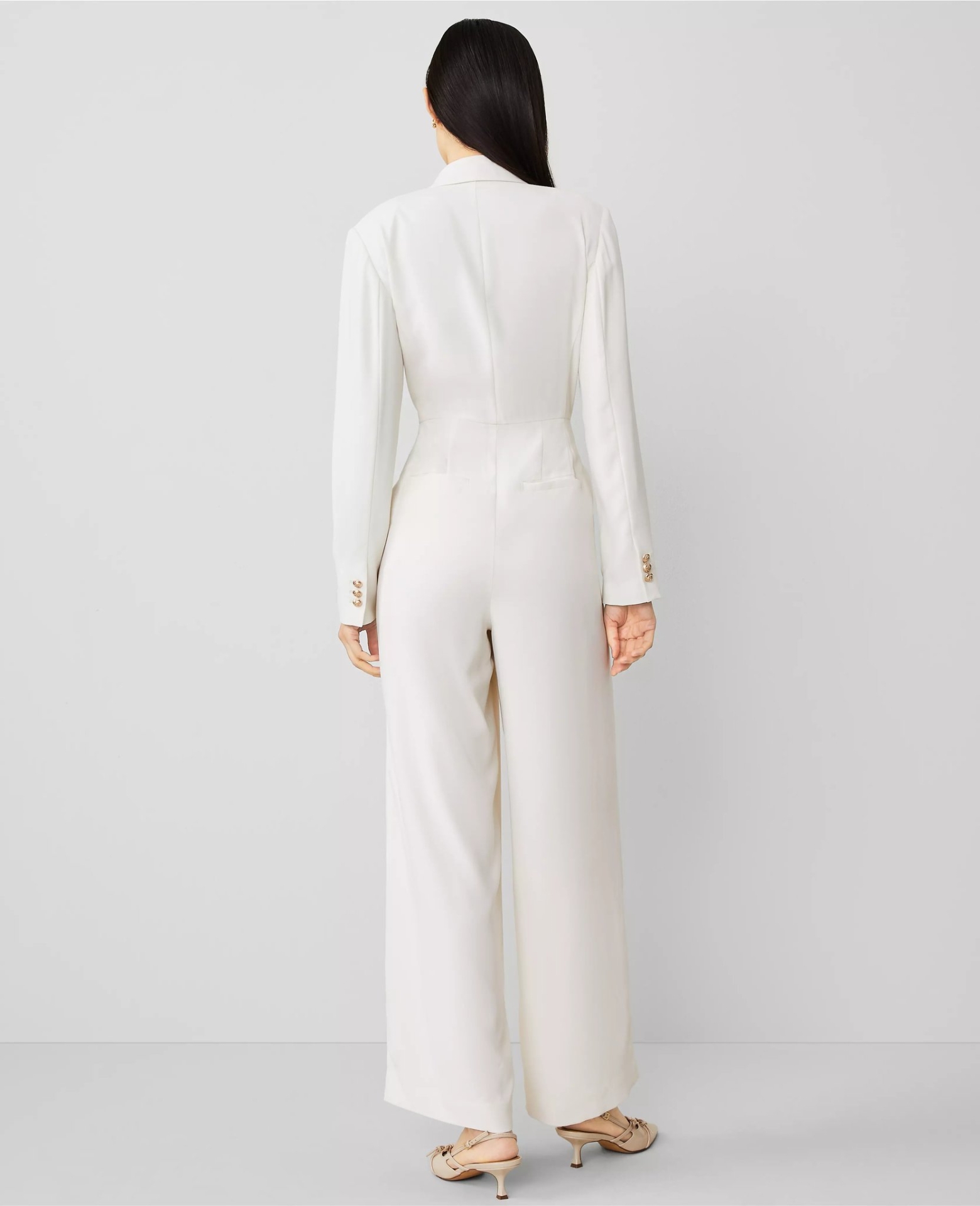 ATPLJ01 Ann Taylor Lapel Jumpsuit