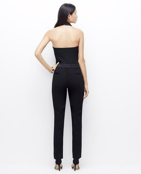 ATPTJ01 ANN TAYLOR PETITE TUXEDO JUMPSUIT