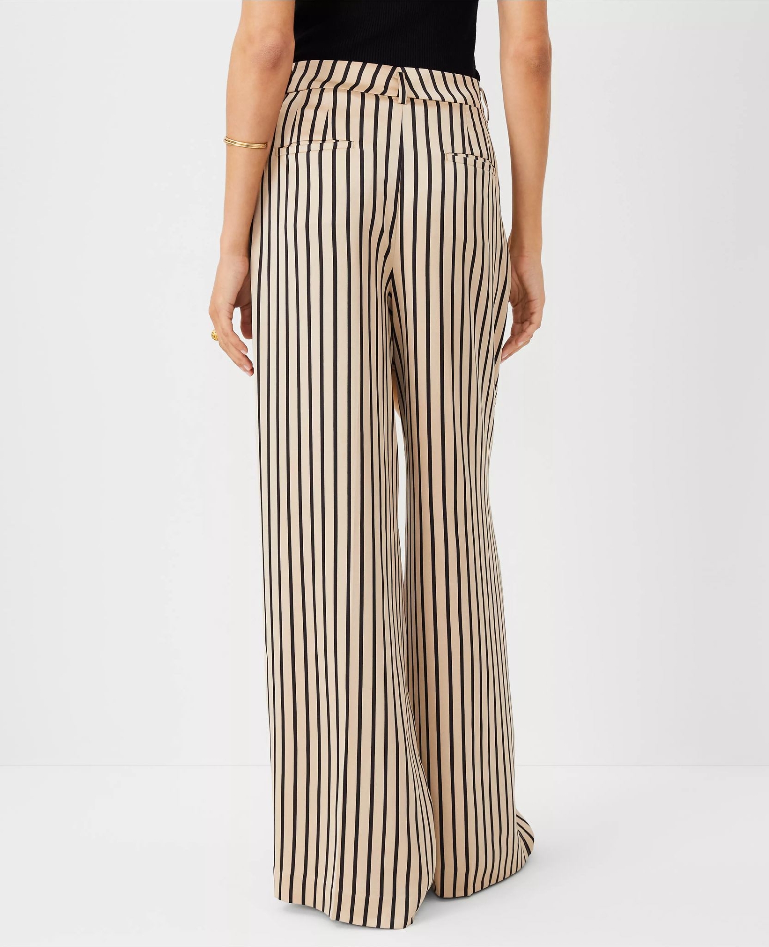ATTPWPIS01 Ann Taylor Pleated Wide Leg Trouser