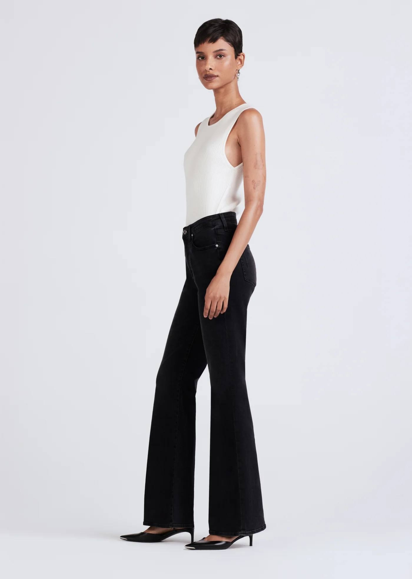 DL1CHRFJ01 Derek Lam 10 Crosby Flare Jeans