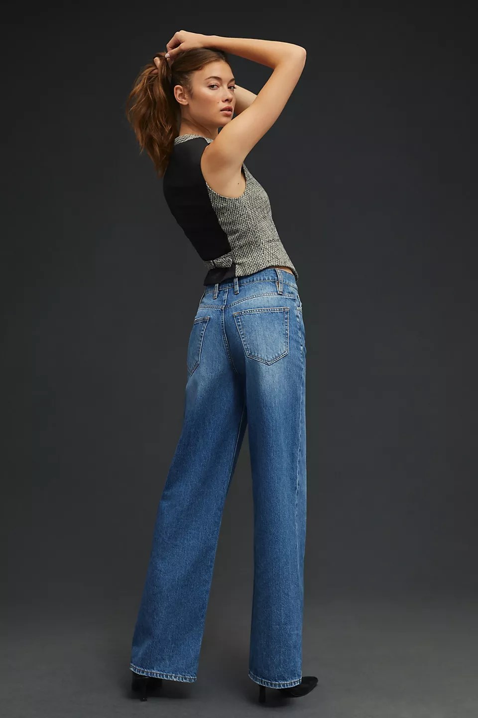 FLPHNTWLJ02 FRAME WIDE LEG JEANS