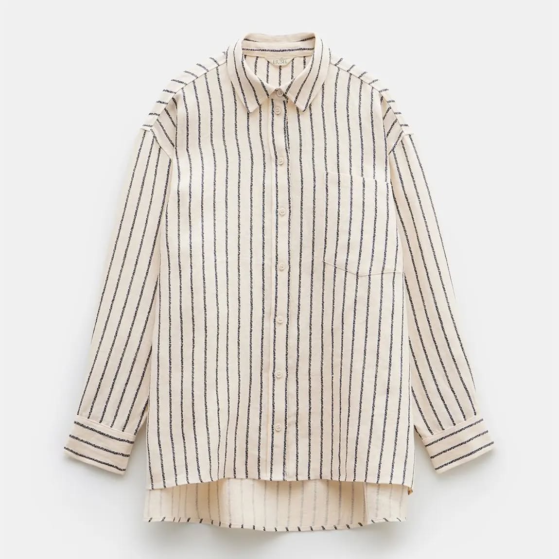 HESLS01 Hush Stripe Linen Shirt