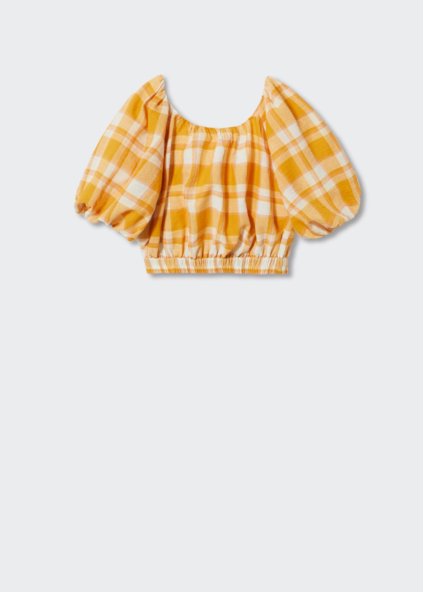 MCCB01 Mango Checked Blouse & Printed Shorts