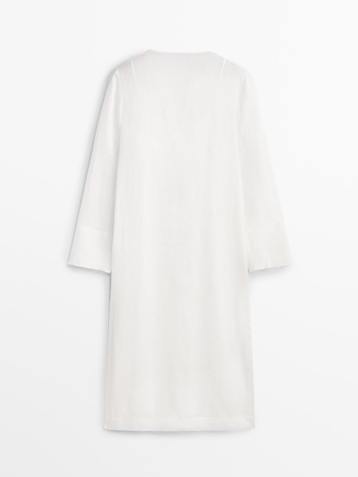 MD1RTD01 Massimo Dutti Ramie Dress