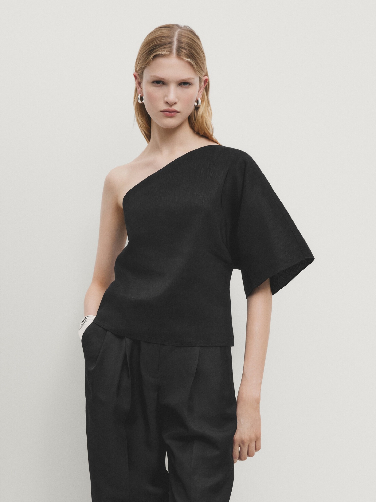 MDALBT01 MASSIMO DUTTI ASYMMETRIC TOP