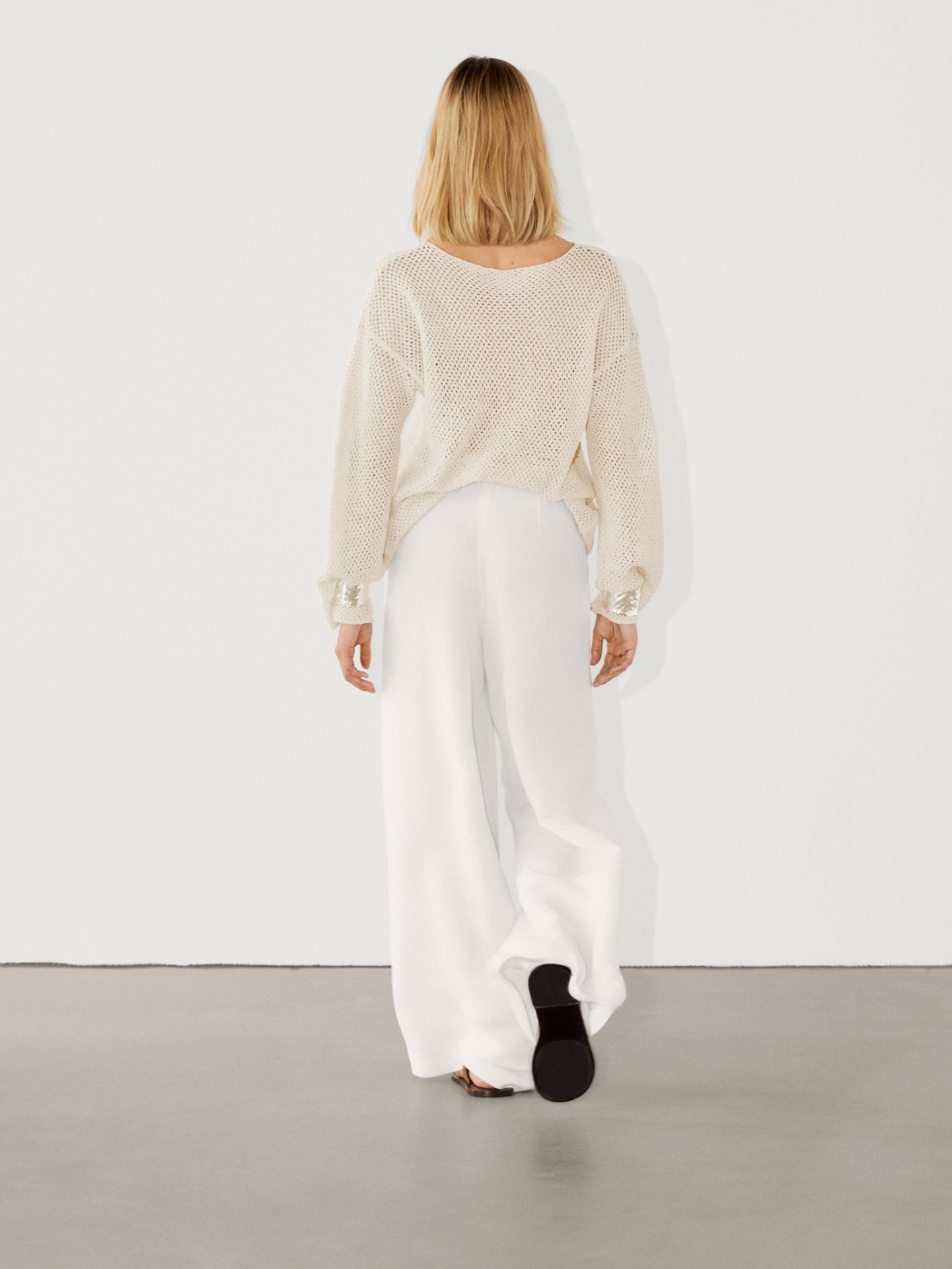 MDBNOKS01 Massimo Dutti Open Knit Sweater