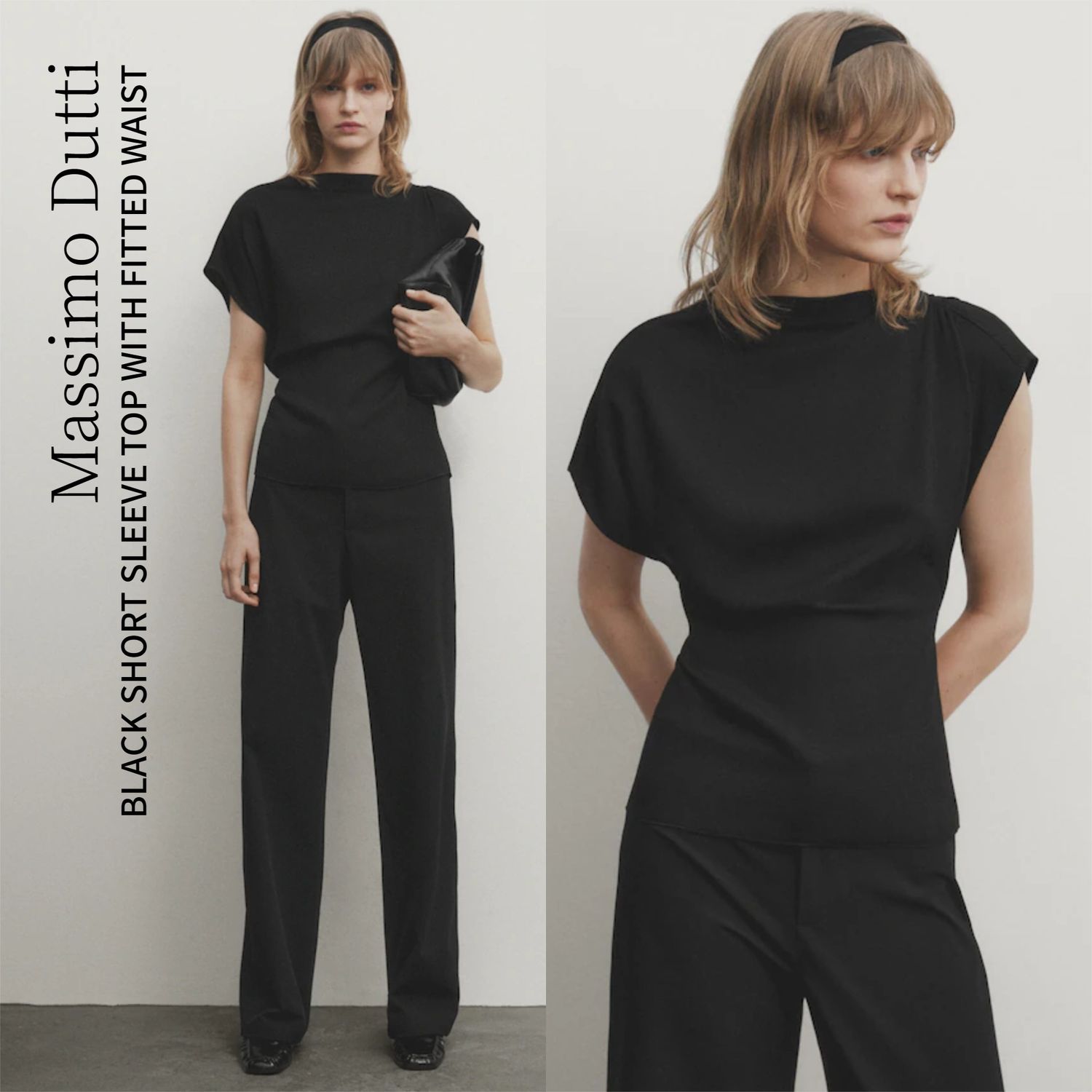 MDBSSTWFW01 Massimo Dutti Fitted Waist Top