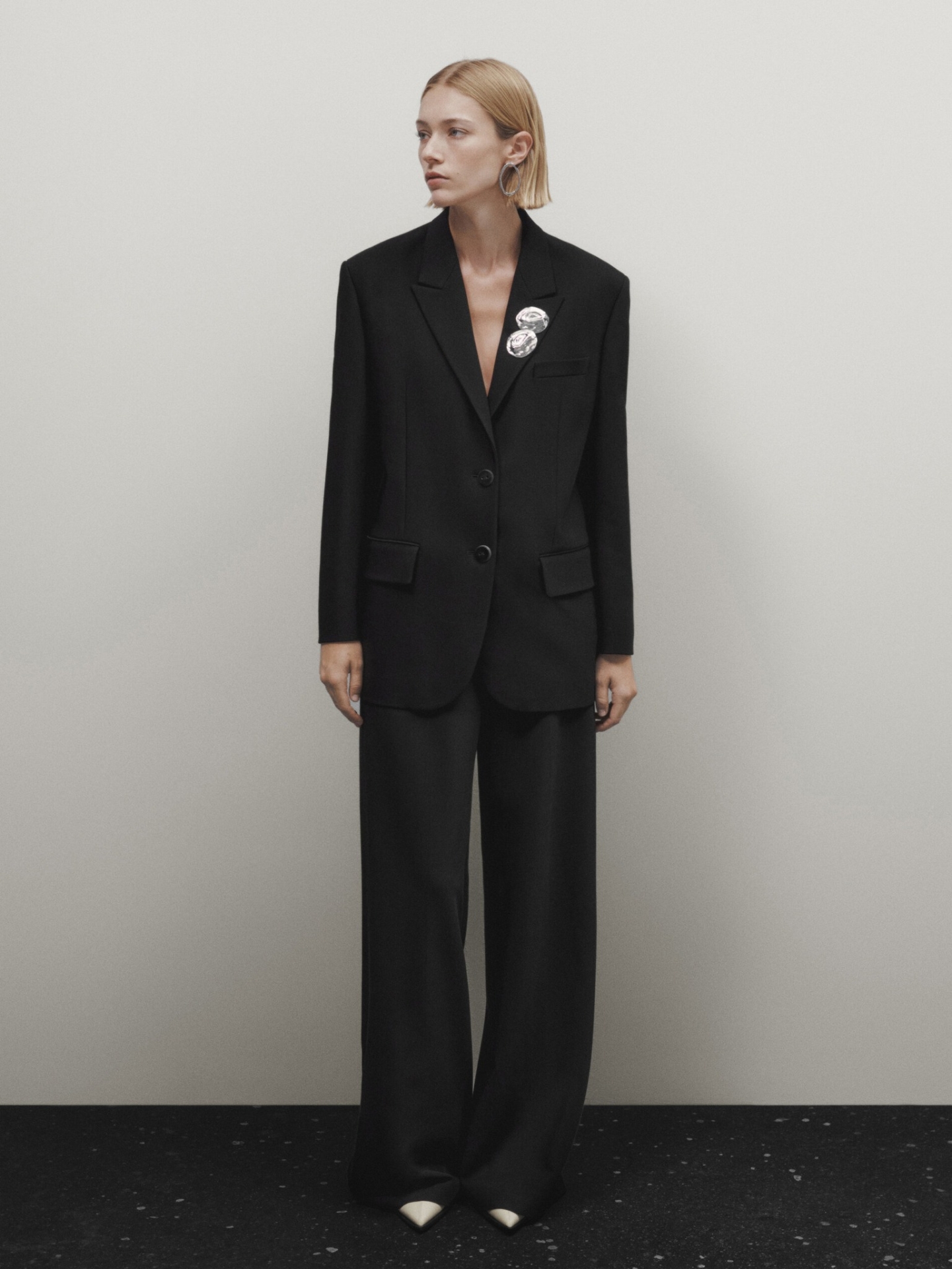 MDBWST-LE01 Massimo Dutti Wide Leg Suit Trousers - Limited Edition