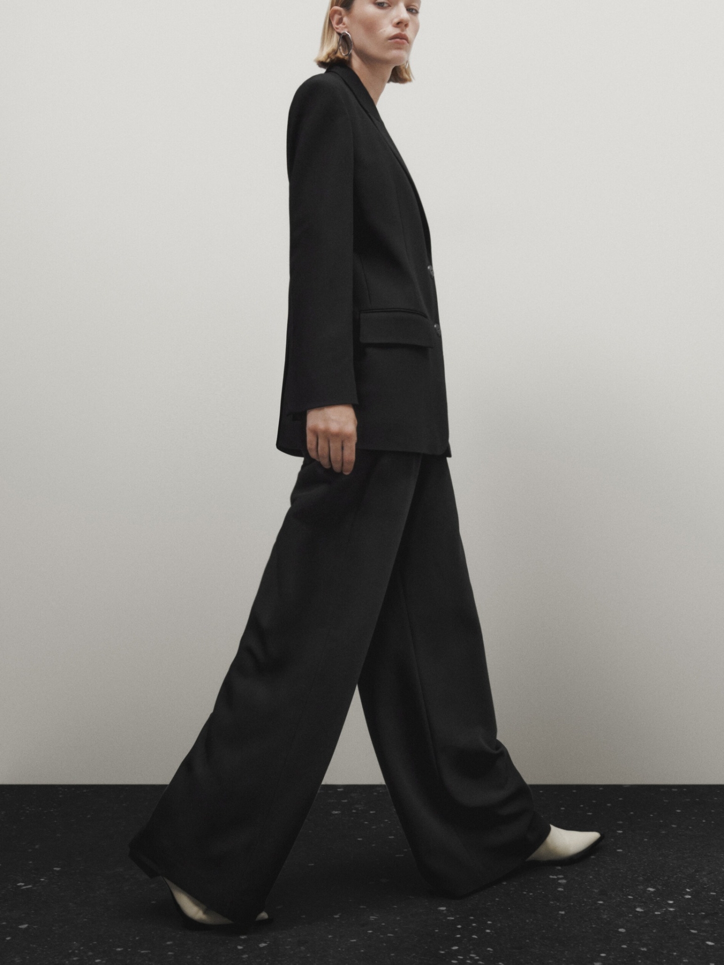 MDBWST-LE01 Massimo Dutti Wide Leg Suit Trousers - Limited Edition