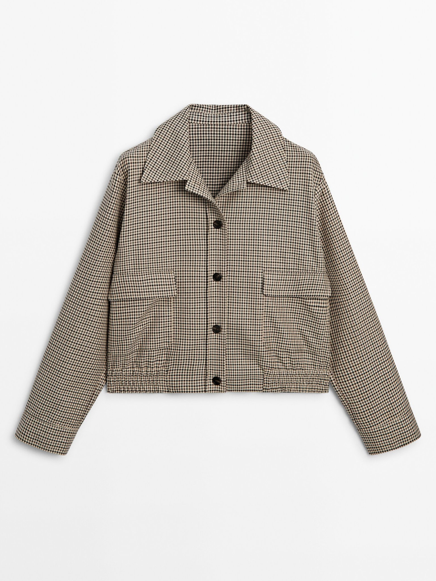 MDCBJWC01 Massimo Dutti Check Bomber Jacket