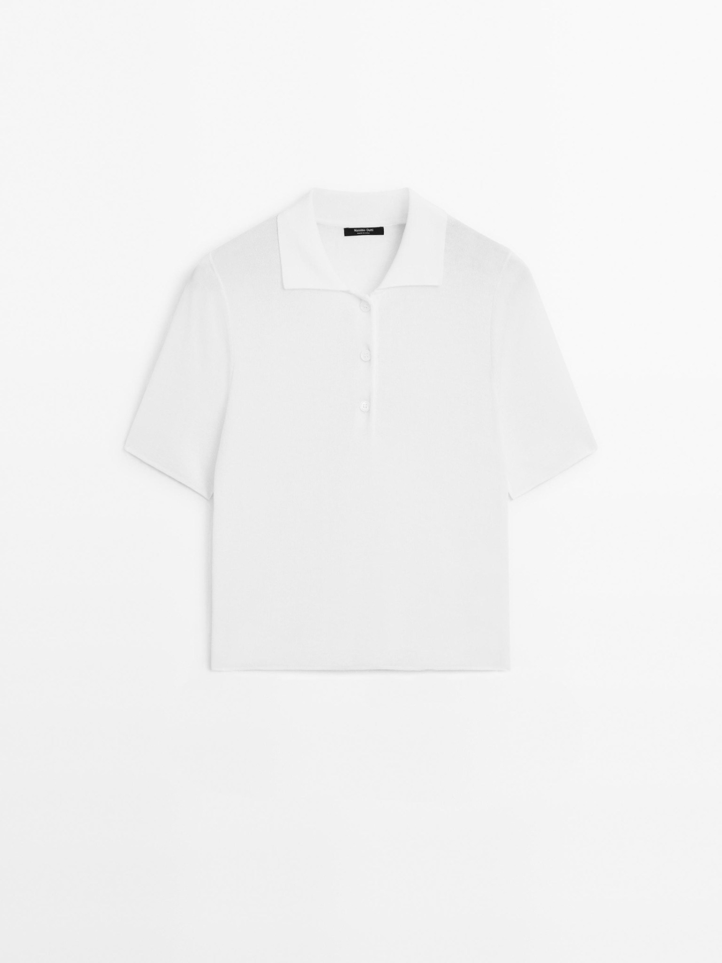 MDCBKPS01 Massimo Dutti Flowing Polo Shirt