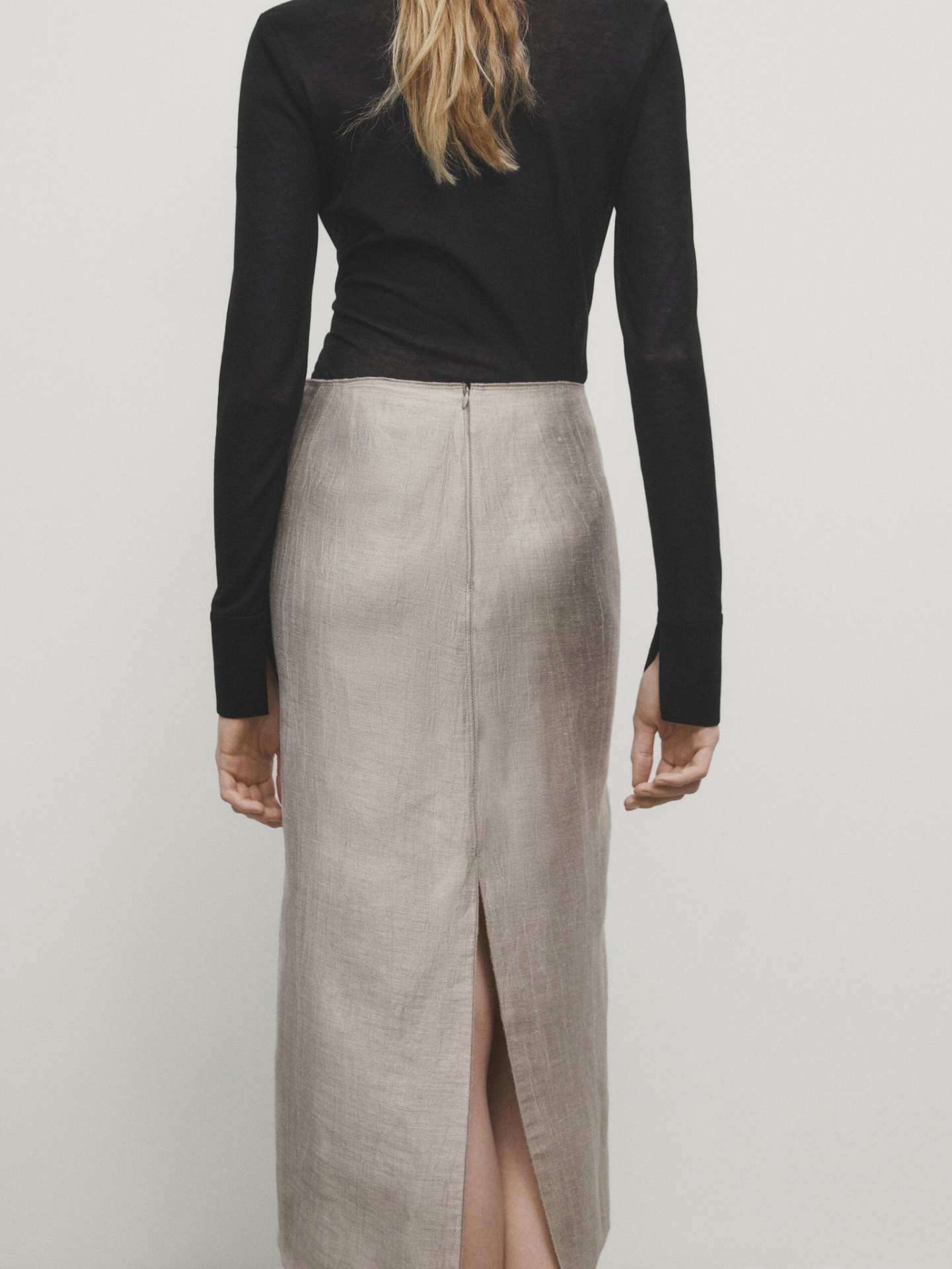 MDCCSMS01 Massimo Dutti Midi Skirt