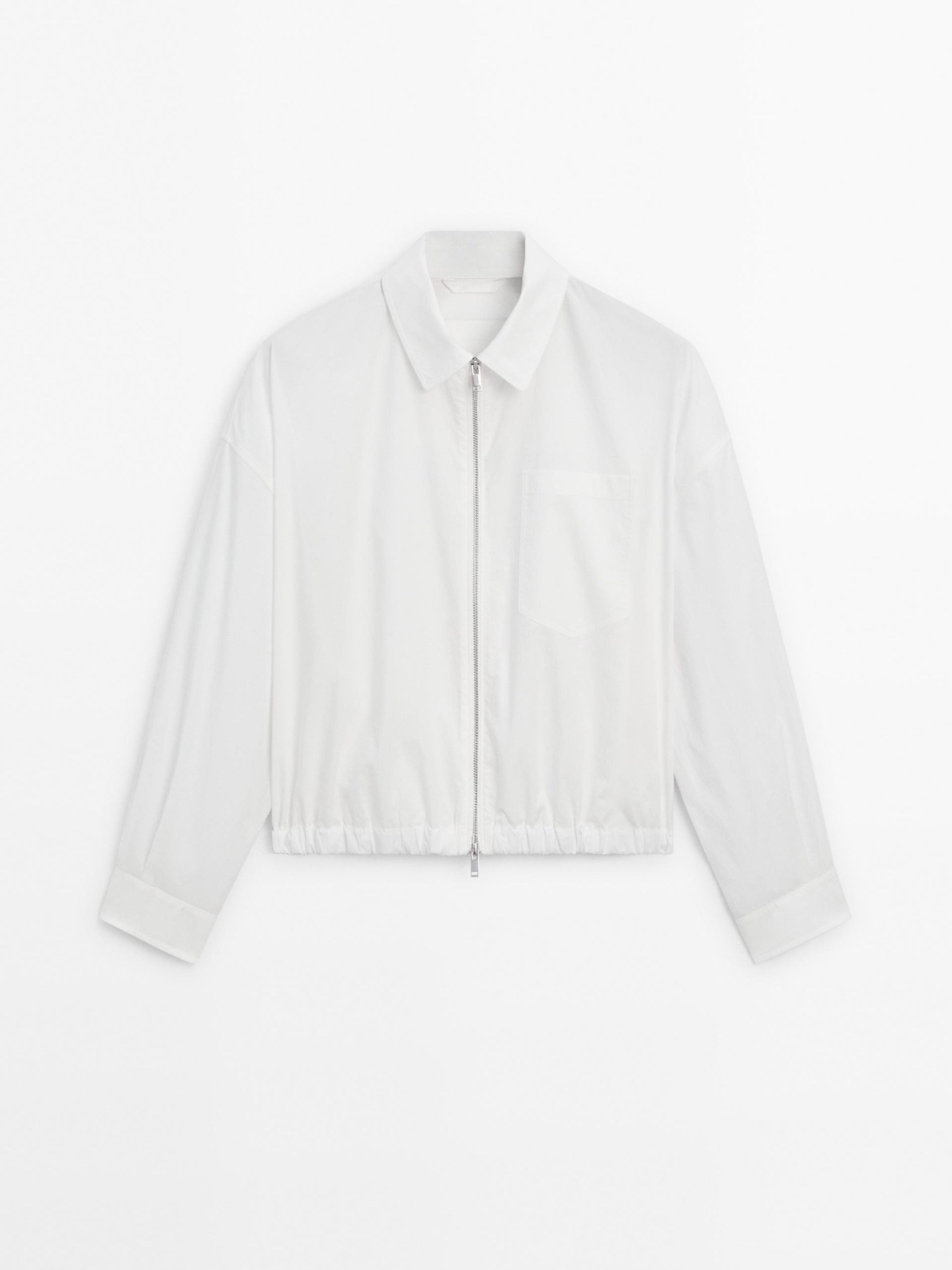 MDCPTOWP01 Massimo Dutti Cropped Overshirt