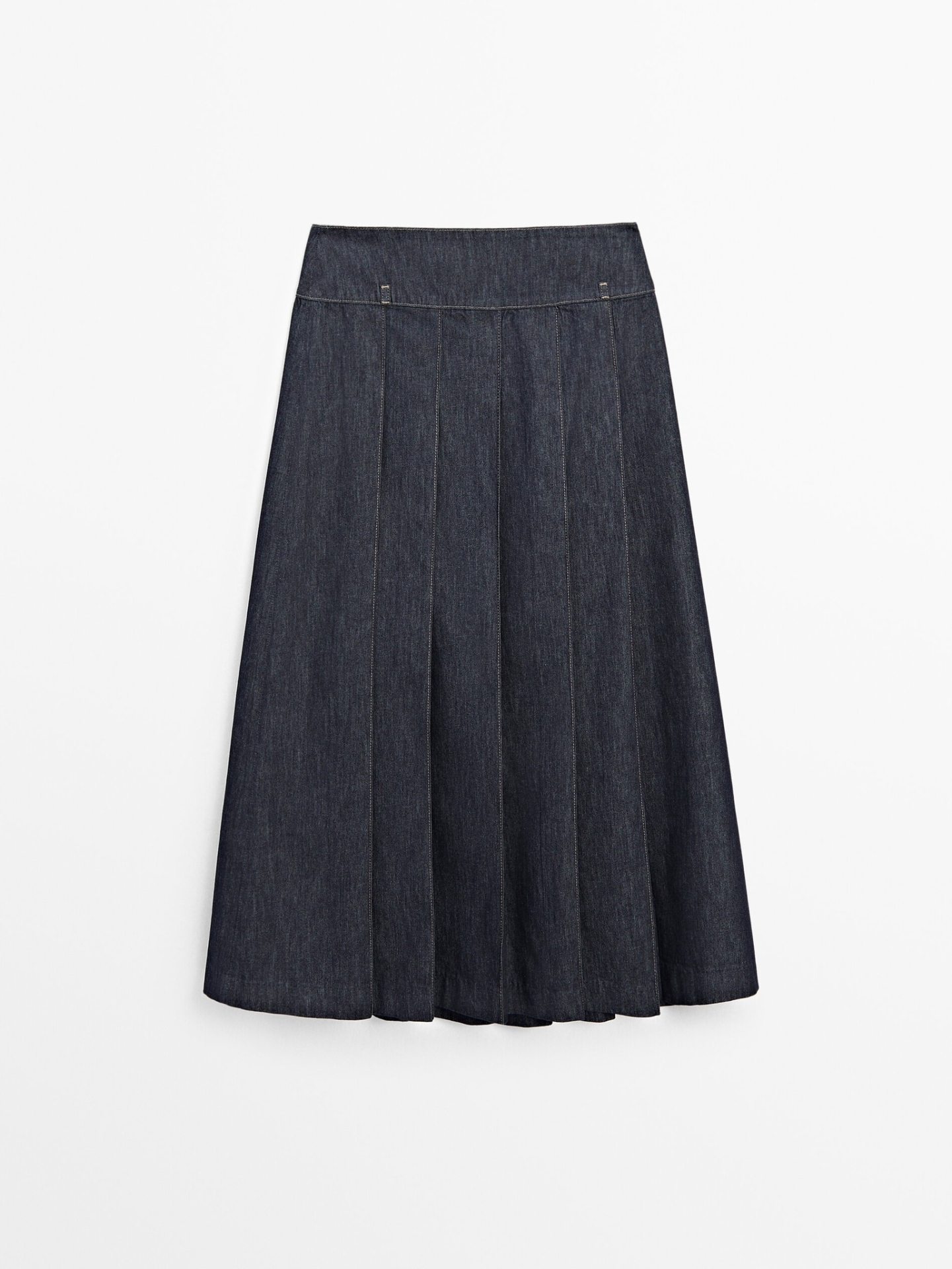 MDDFMS01 MASSIMO DUTTI DENIM MIDI SKIRT