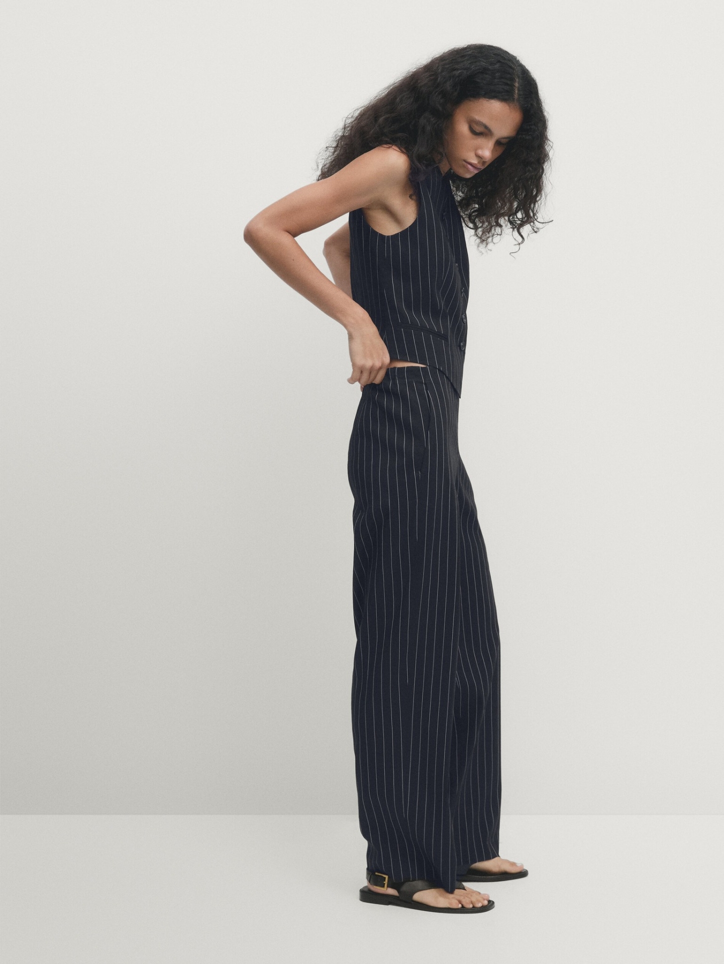MDDPCT01 Massimo Dutti Pinstriped Trousers