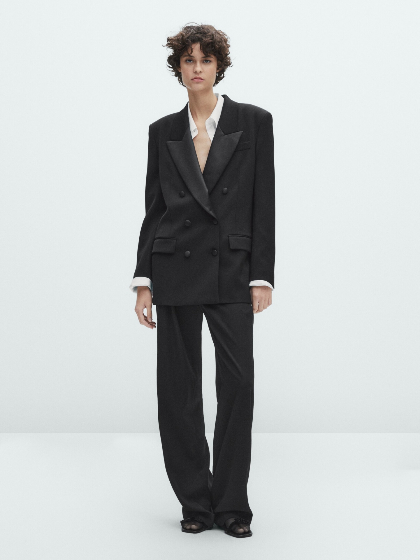 MDDTSBWSL01 Massimo Dutti Tuxedo Suit Blazer