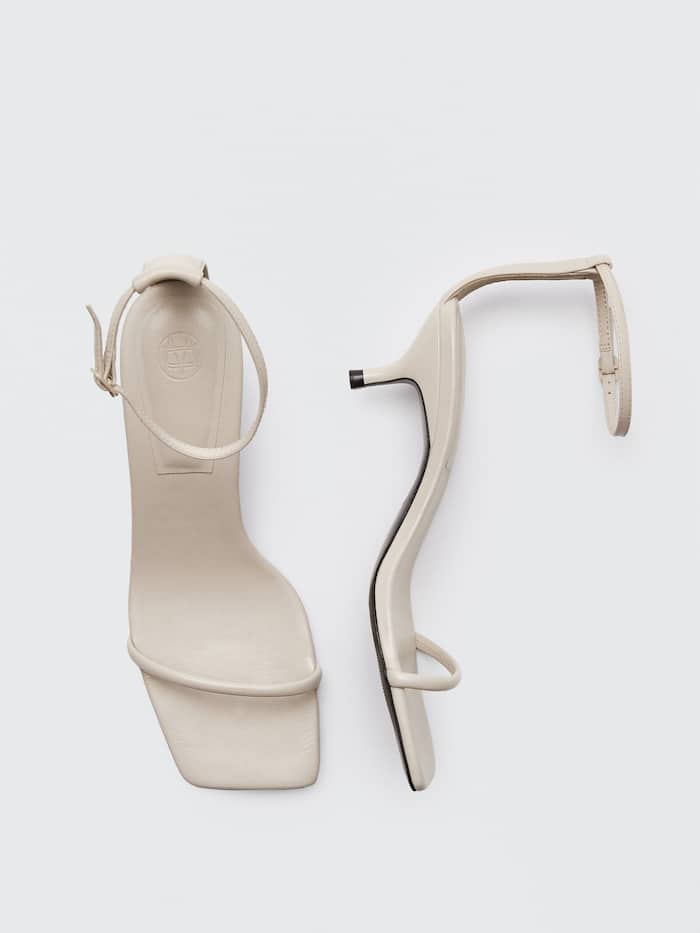 MDELHS01 MASSIMO DUTTI LEATHER HEELED SANDALS