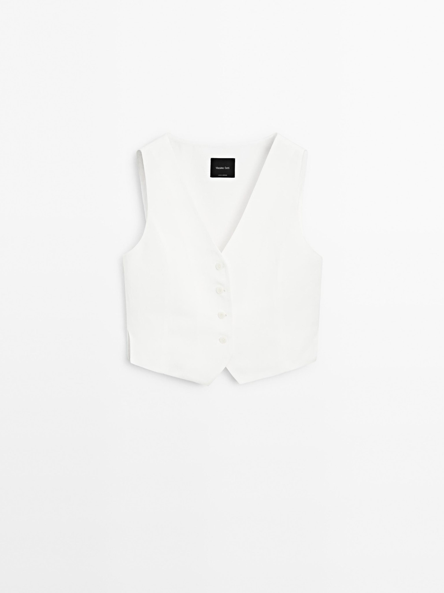 MDLBTWBD01 Massimo Dutti Cropped Waistcoat & Buckle Detail Trousers