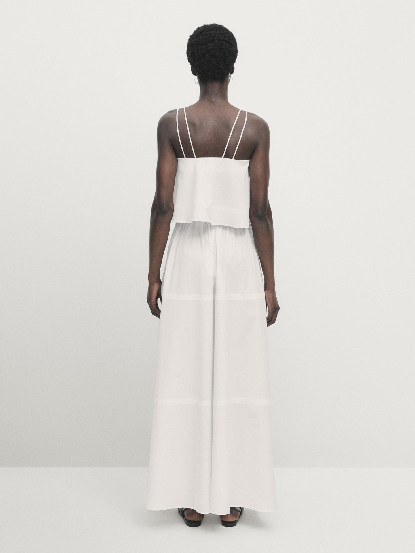 MDLCSWS01-S01 Massimo Dutti Strappy Top & Long Skirt - Studio