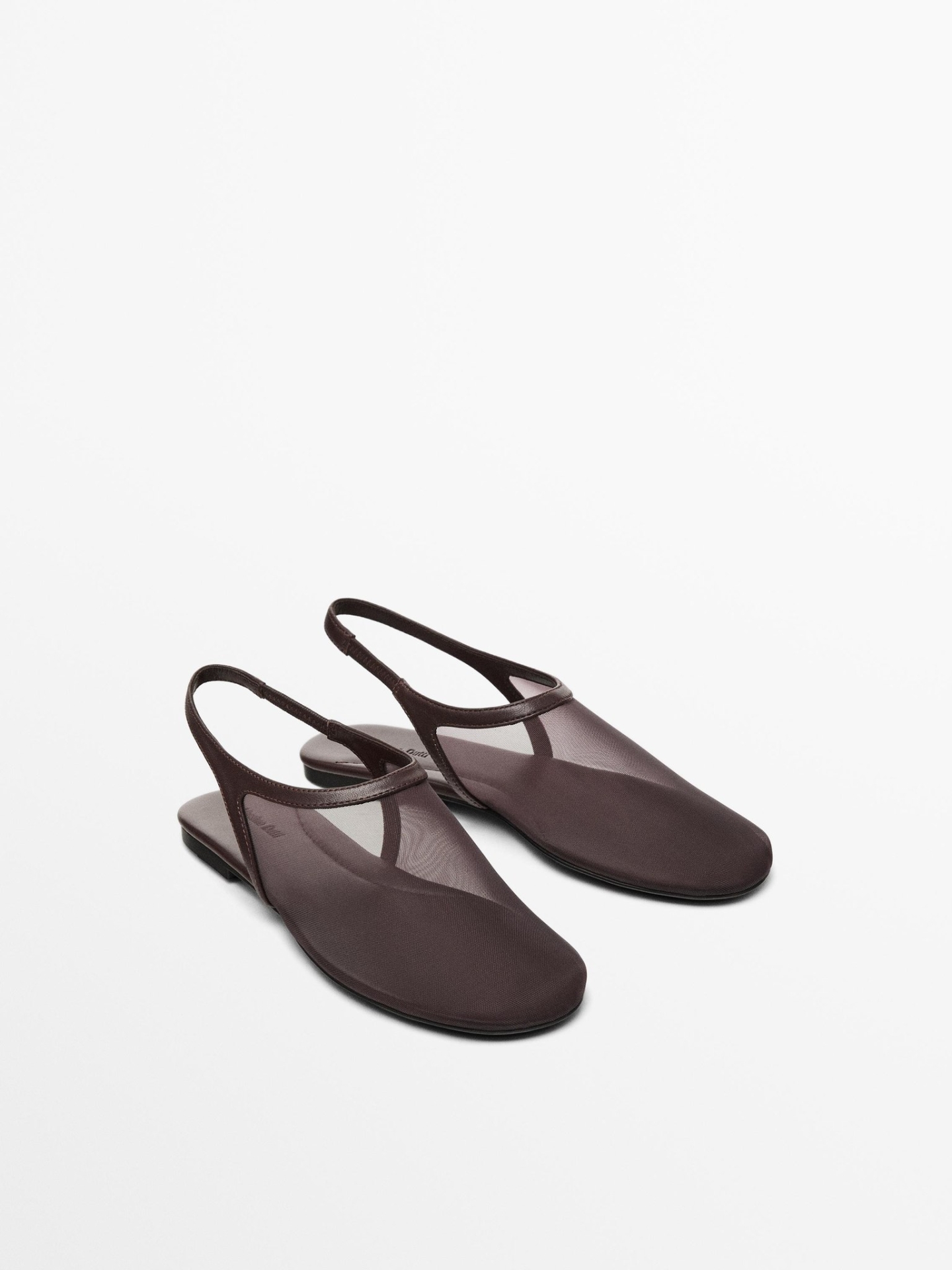 MDMSBF01 MASSIMO DUTTI MESH BALLET FLATS