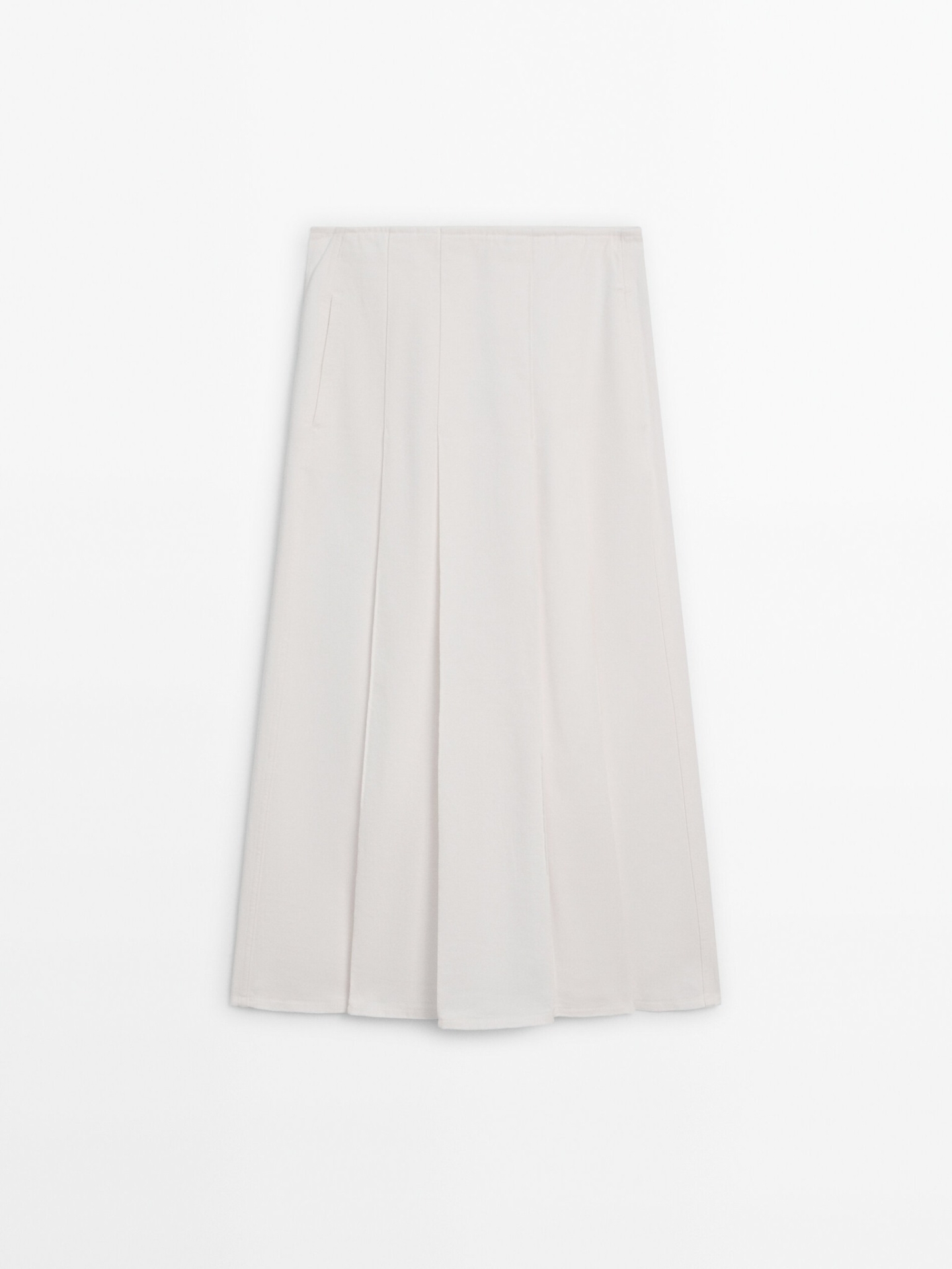 MDPDS01 MASSIMO DUTTI DENIM MIDI SKIRT