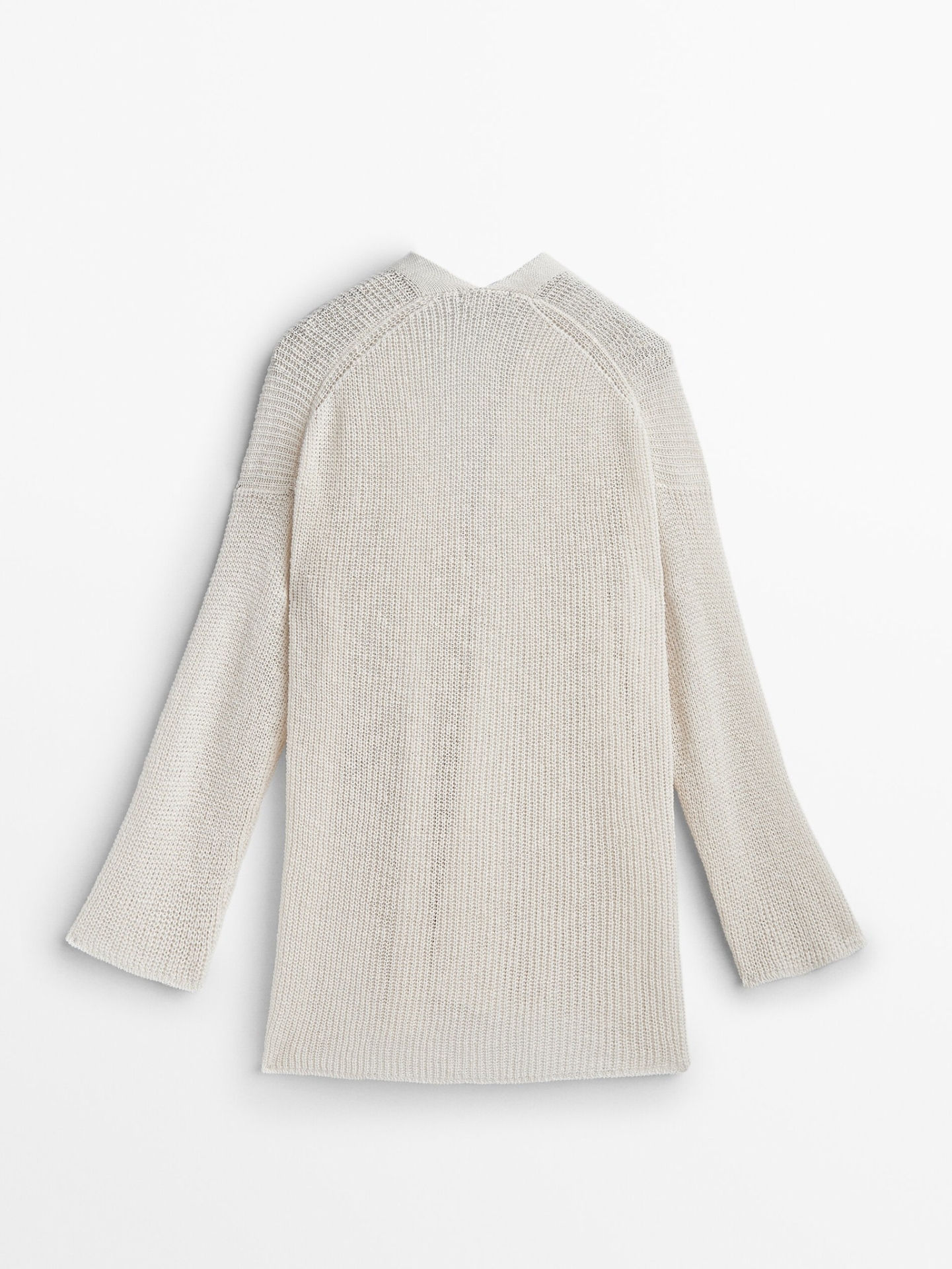 MDPKCWV01 Massimo Dutti Purl Knit Cardigan