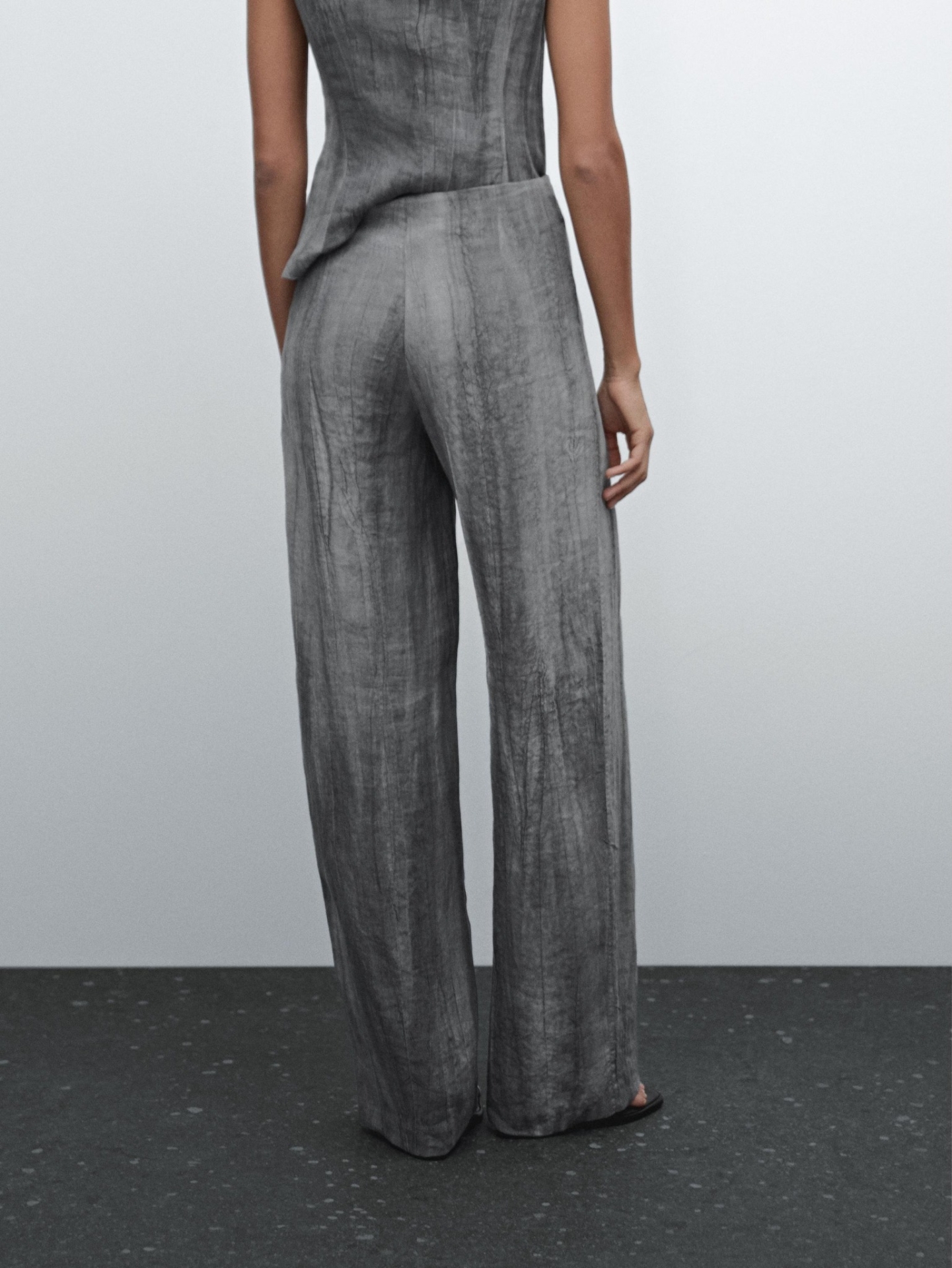MDPT1L01 Massimo Dutti Pleated Trousers