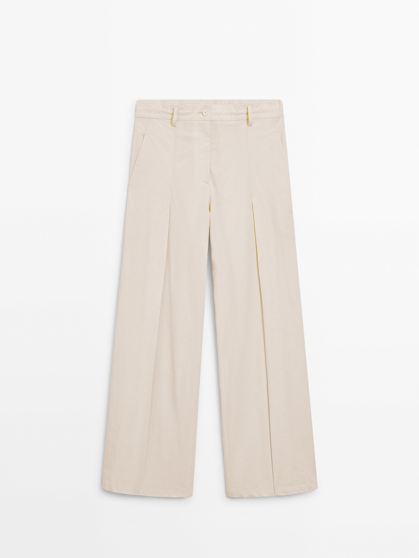 MDPWTWBD-LE01 Massimo Dutti Button Details Waistcoat & Wide Leg Trousers - Limited Edition