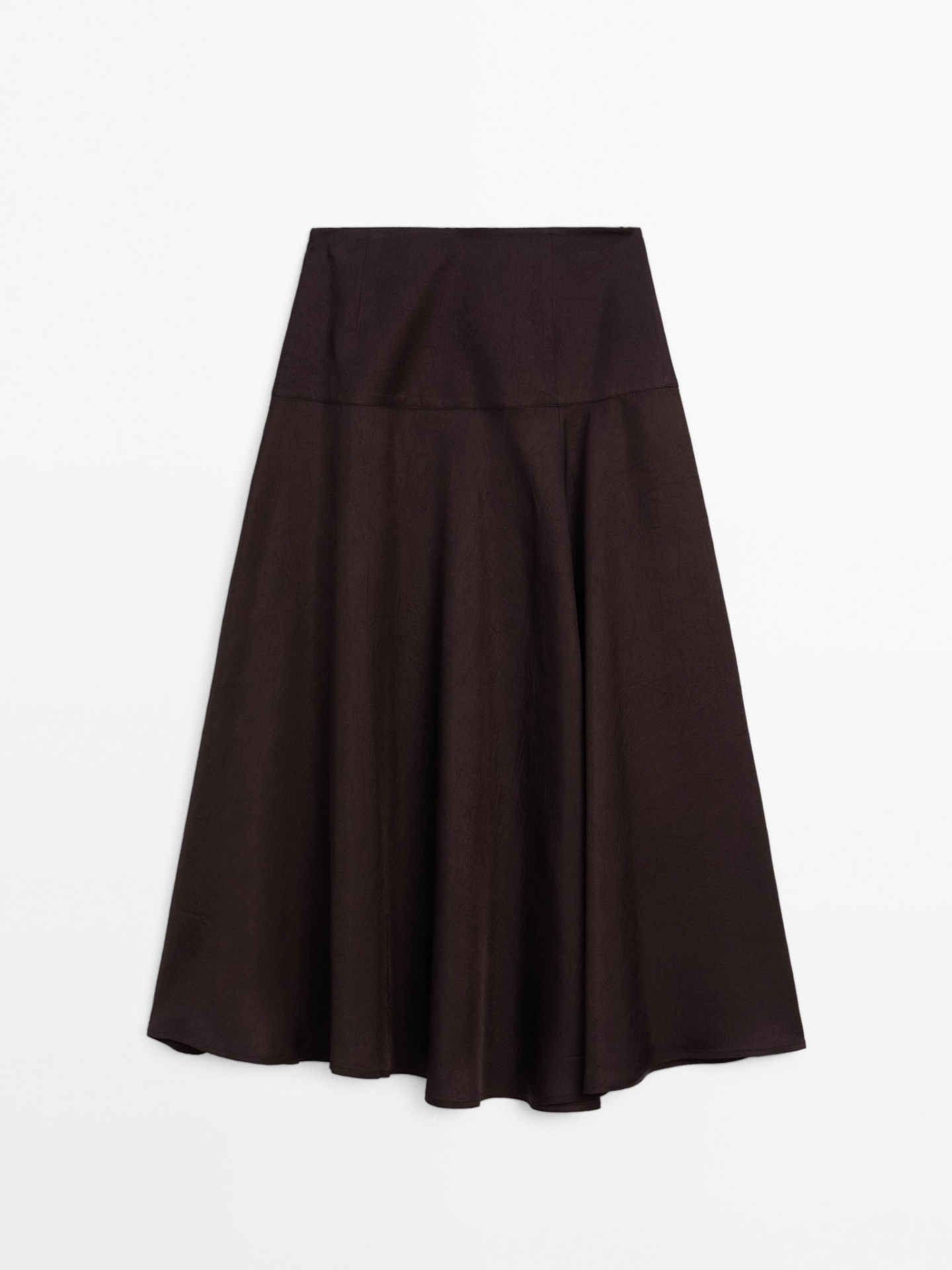 MDSMSWYD01 Massimo Dutti Flowing Midi Skirt