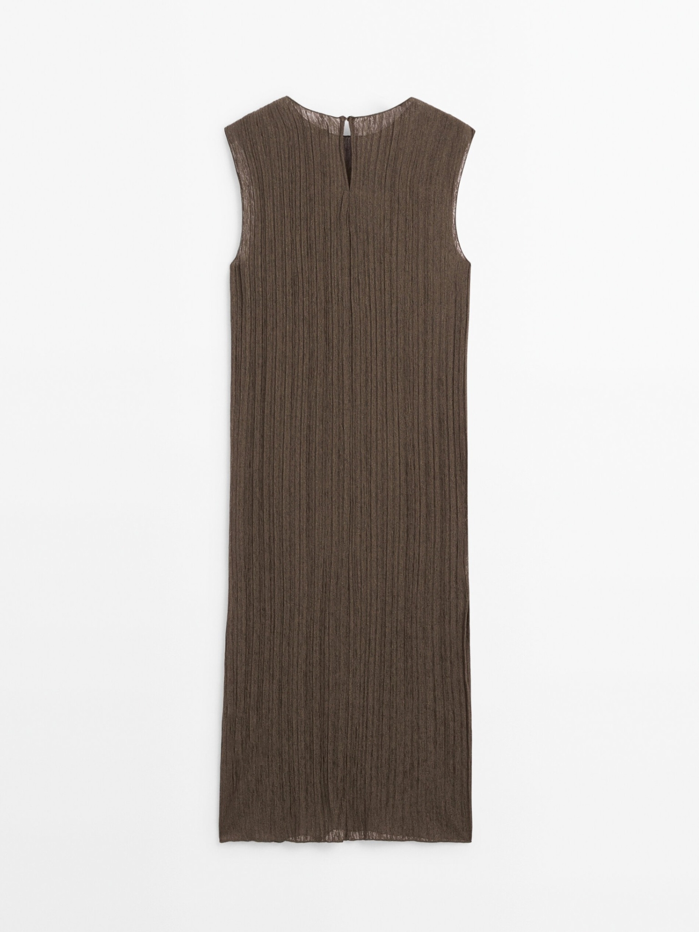 MDSPMD01 Massimo Dutti Pleated Midi Dress