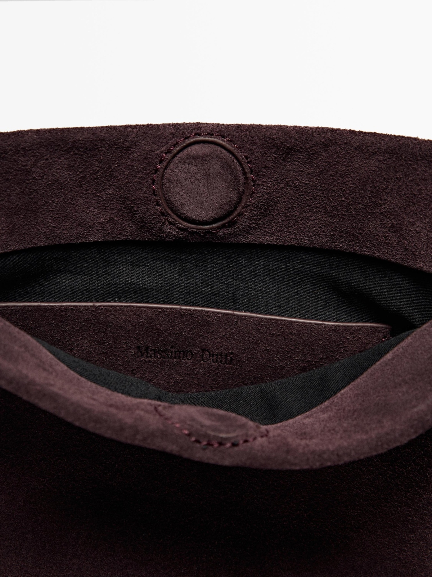 MDSSLMCB01 Massimo Dutti Suede Leather Mini Crossbody Bag