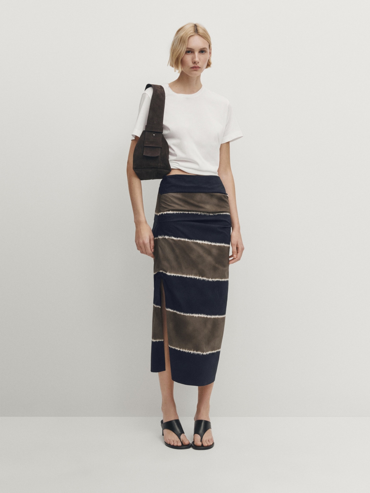 MDTSS01 Massimo Dutti Striped Skirt