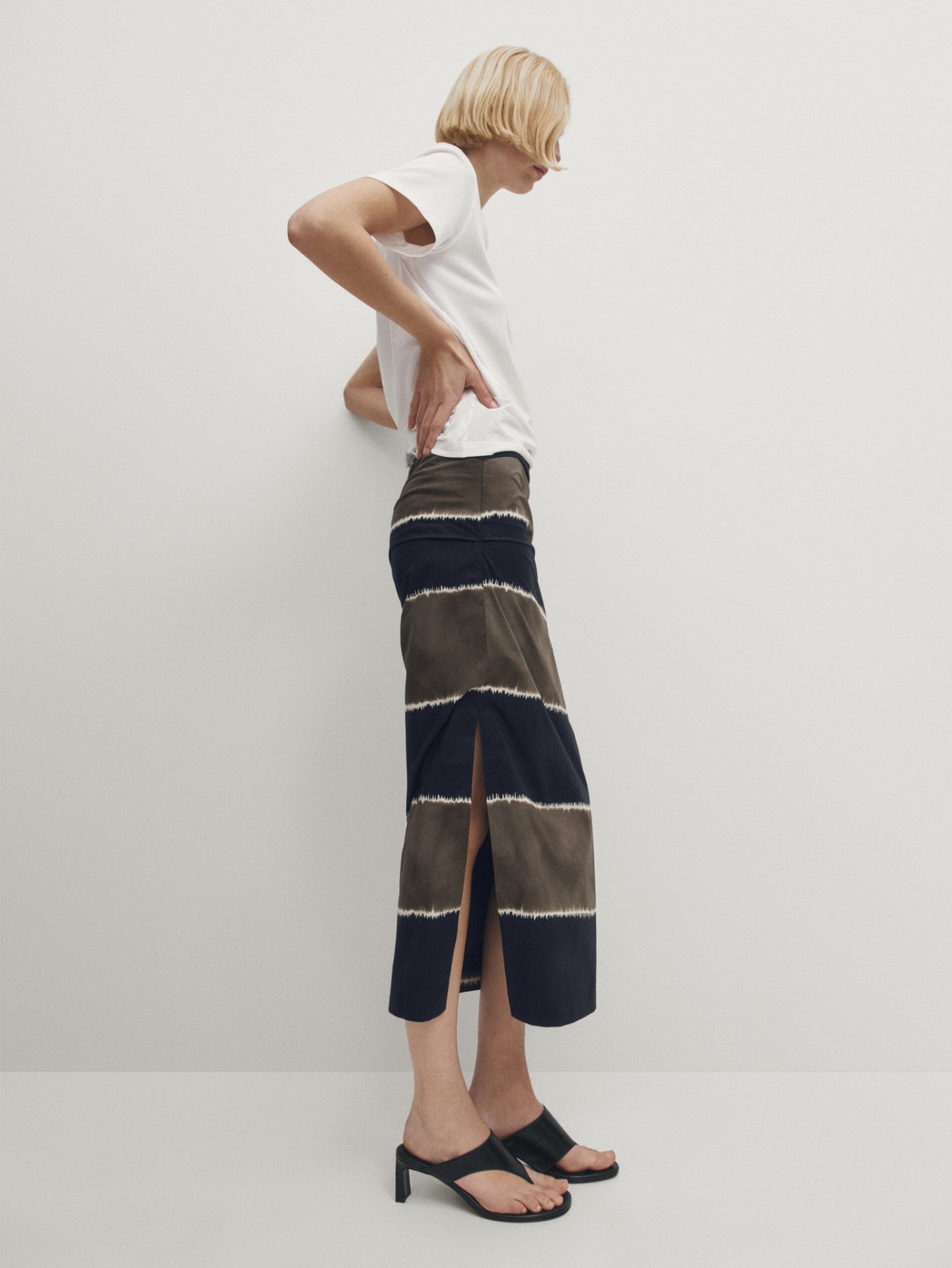 MDTSS01 Massimo Dutti Striped Skirt