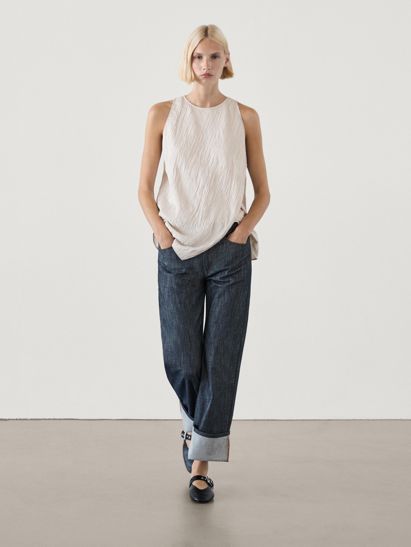 MDTTWAH01 Massimo Dutti Asymmetric Top