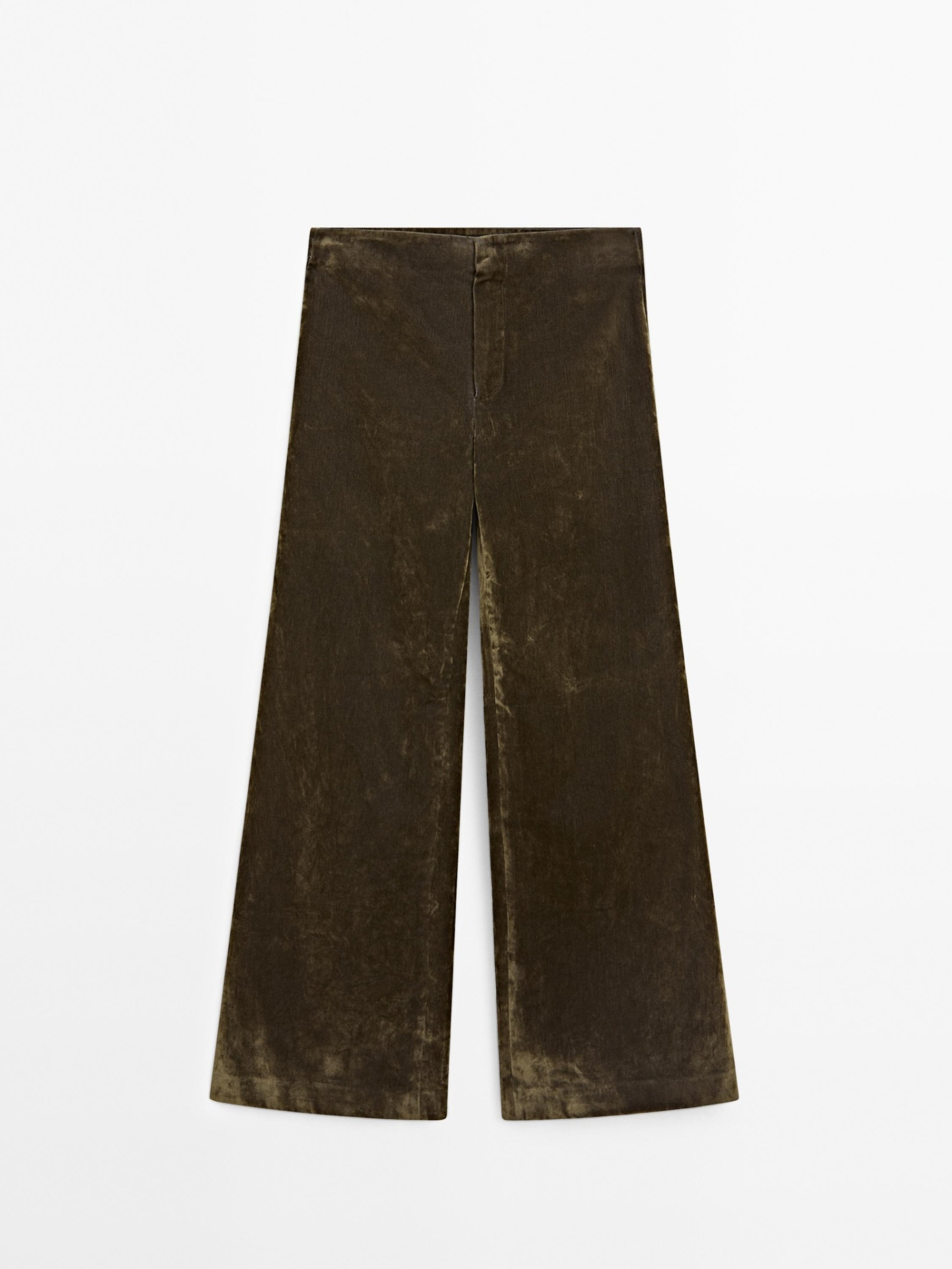 MDVFT-S01 Massimo Dutti Velvet Flared Trousers - Studio