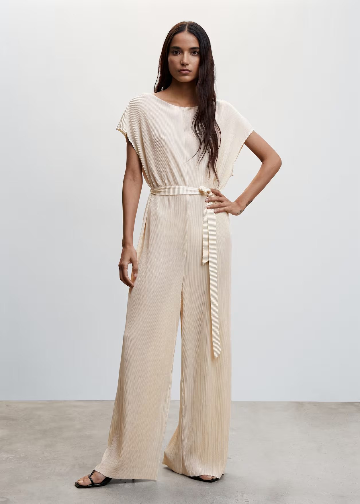 MSPJ01 Mango Pleated Jumpsuit