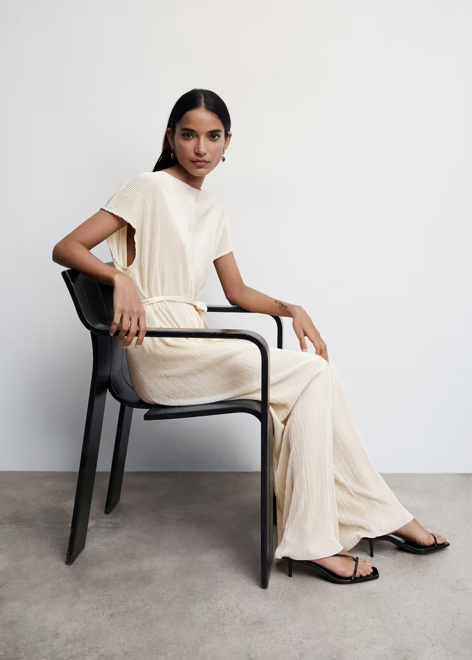 MSPJ01 Mango Pleated Jumpsuit