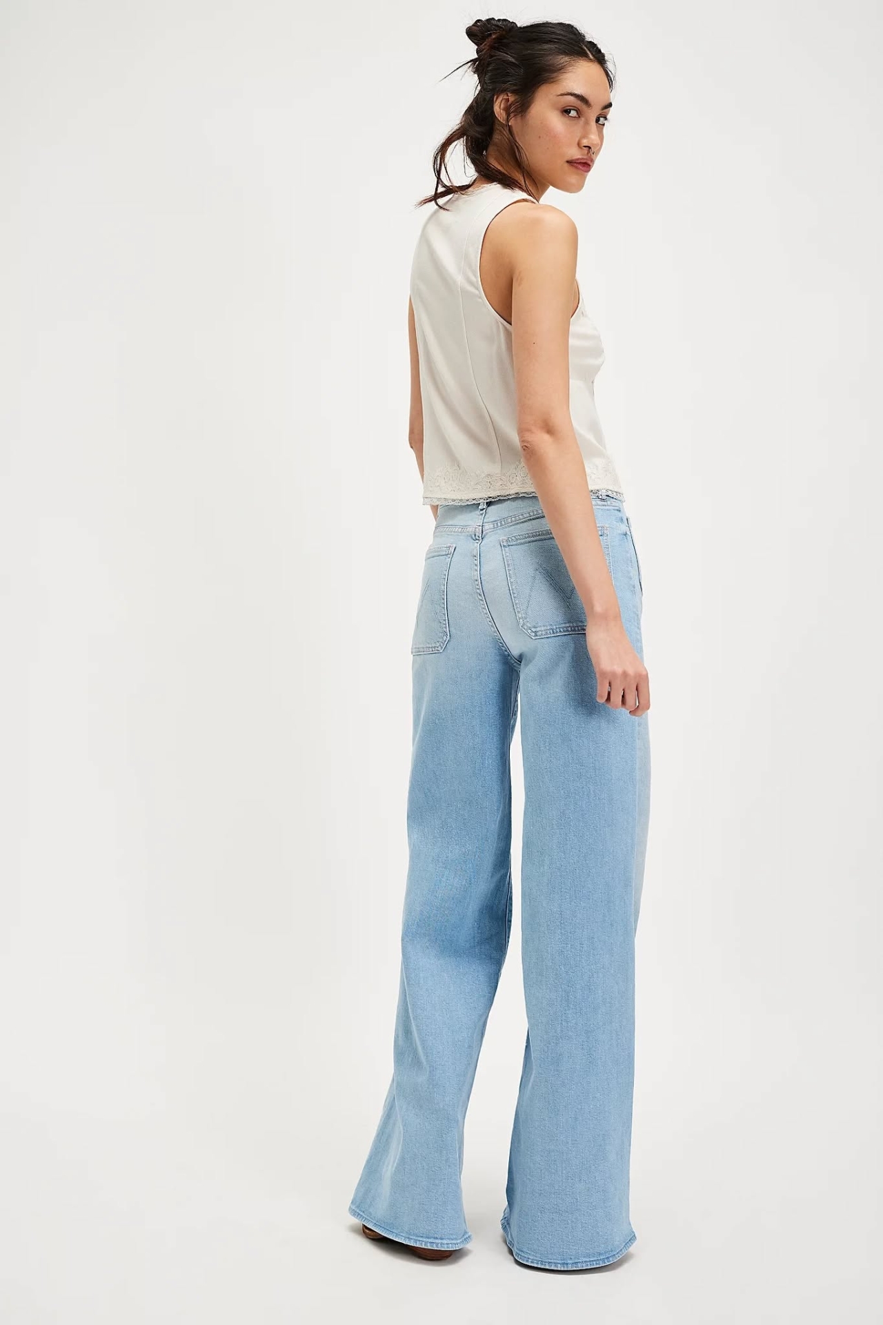 MTPPUS01 Mother Wide Leg Jeans