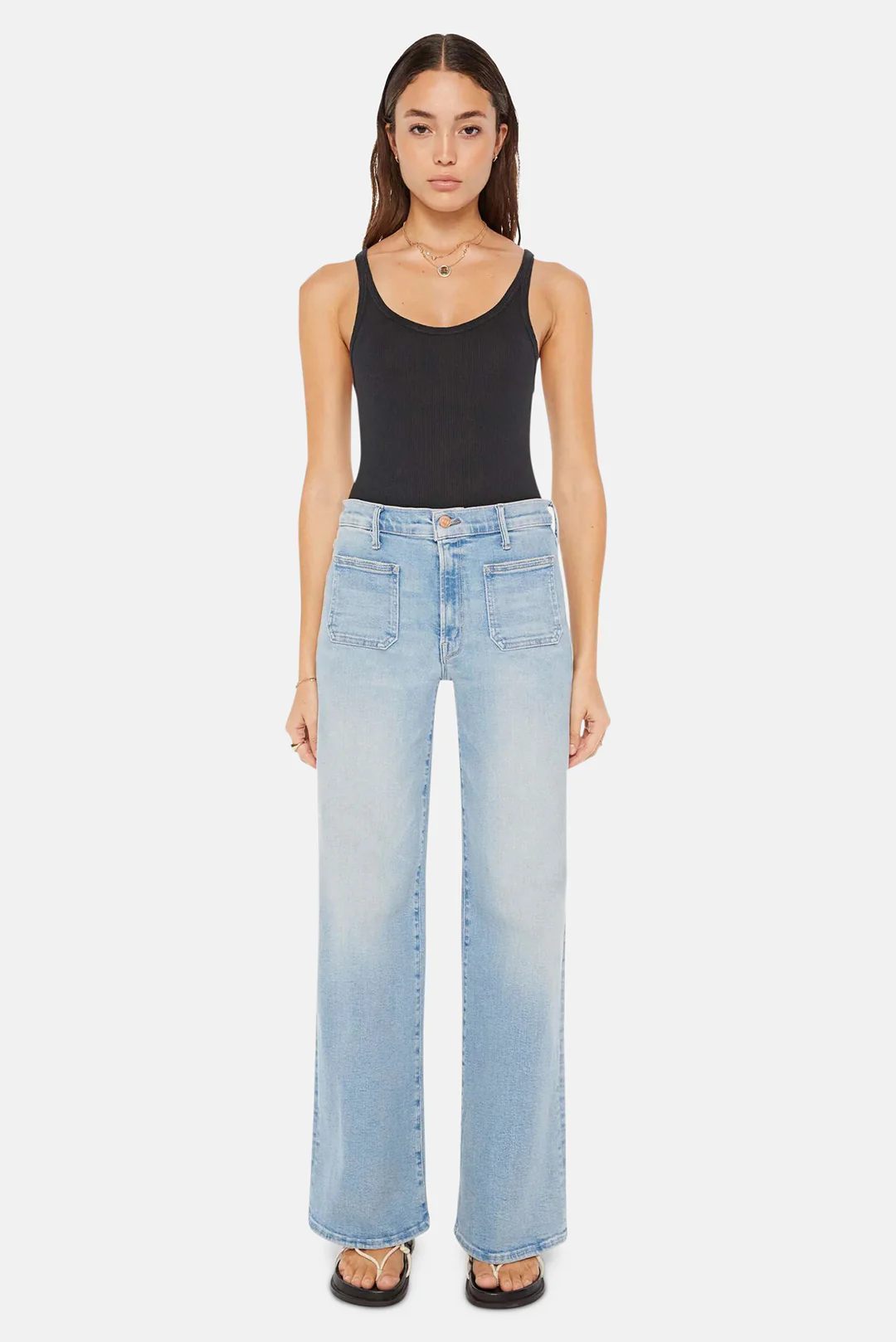 MTPPUS01 Mother Wide Leg Jeans