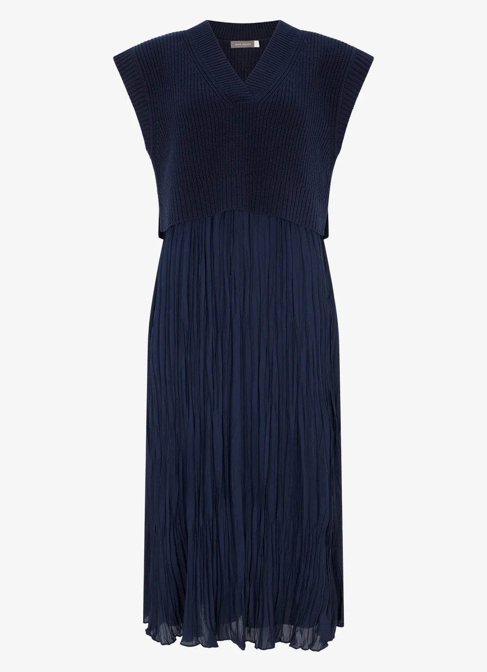 MVNLSDS01 Mint Velvet Layered Midi Dress