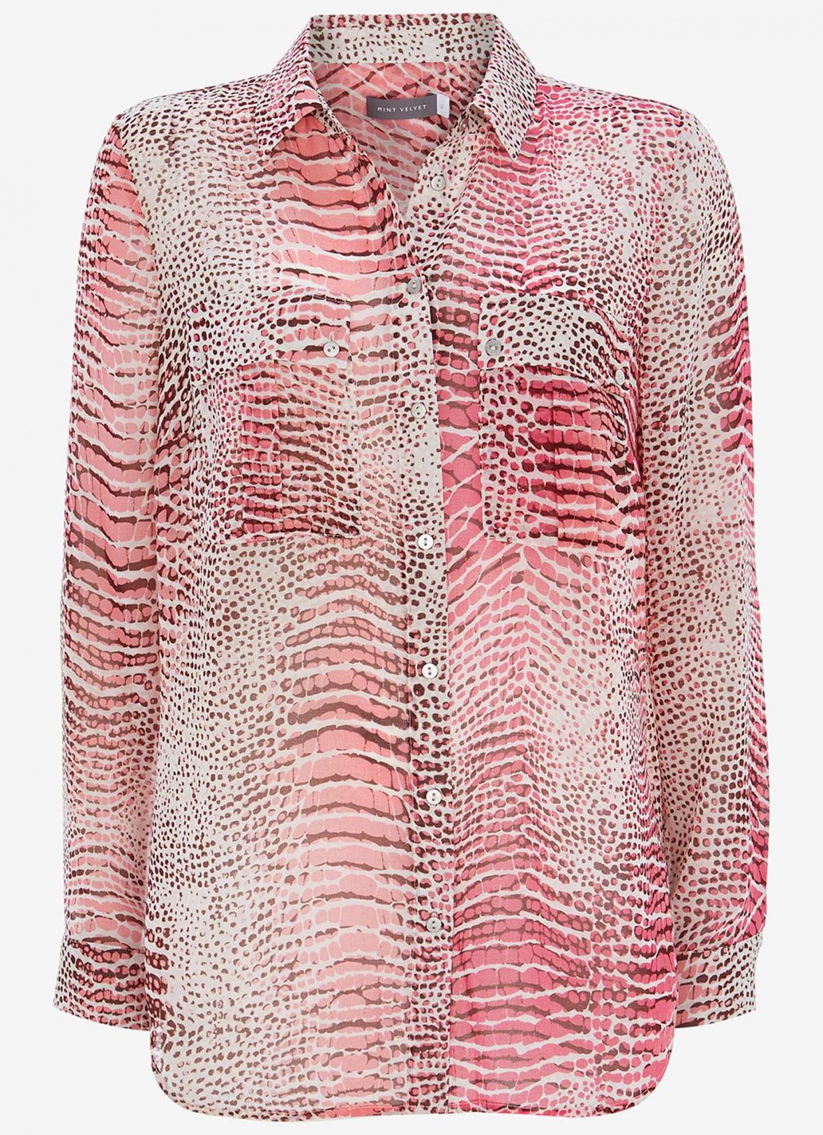 MVPLAS01 Mint Velvet Animal Shirt
