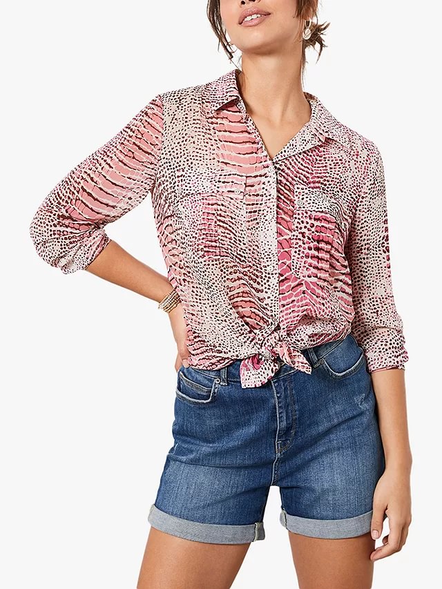 MVPLAS01 Mint Velvet Animal Shirt