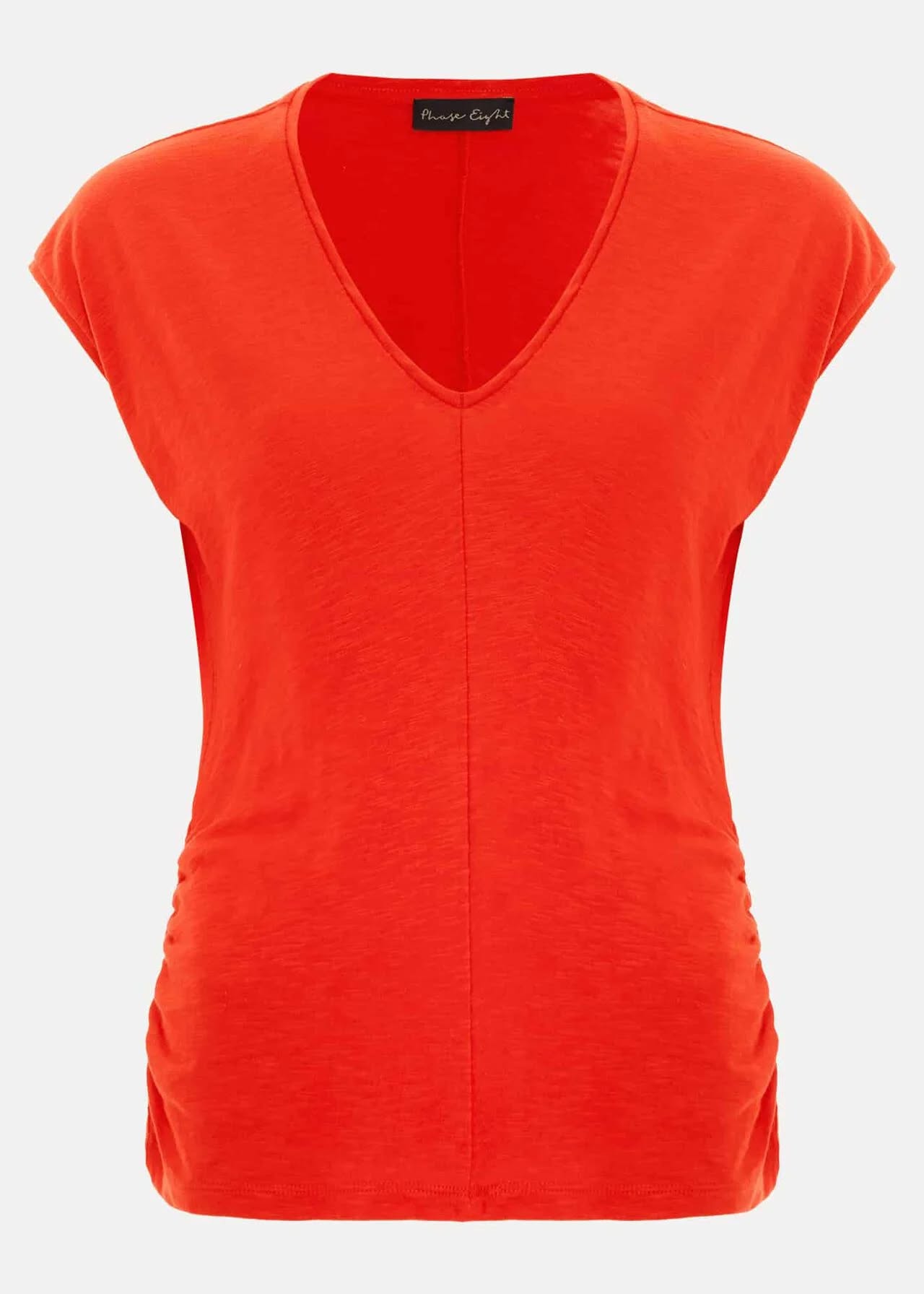 PEJVNRT01 Phase Eight V Neck Ruched Top