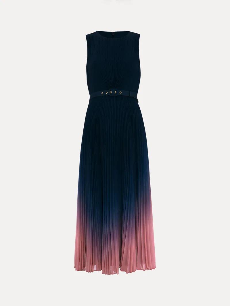 PEPSOPMD01 Phase Eight Ombre Pleat Midi Dress