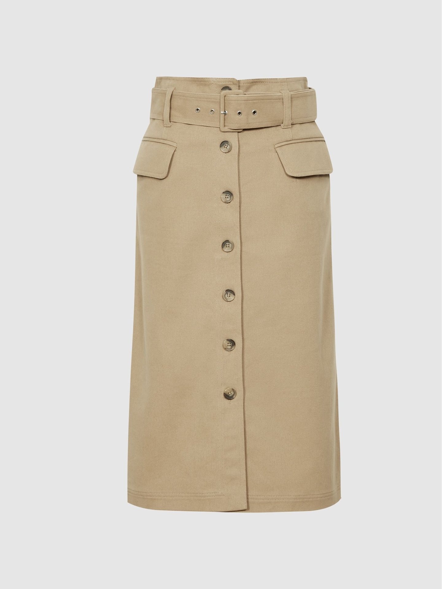 RCBMS01 REISS BELTED MIDI SKIRT